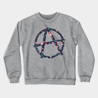 A flower anarchy Crewneck Sweatshirt